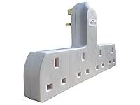 ShaniTech 4 Gang Way Wall Socket Converts 1 Socket into Four Plug