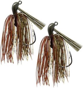 Reaction Tackle Tungsten Flipping Jig for Bass Fishing - 3/8 oz Dark Pumpkin/Brown