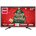 RCA RB22HT5 22 Inch FHD TV, Freeview HD DVB-T2-C-S2 Dolby Digital Audio Kitchen TV, FHD LED Backlighting Display, HDMI VGA PC Audio SCART USB Record Media Player, Small TV for Small Lounge Kitchen