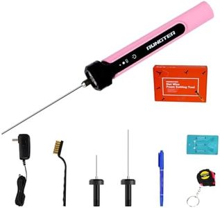 RONGTER 3 in 1 Foam Cutter Tool Kit, Up to 662 degrees Fahrenheit Pink Foam Cutter Electric Foam Cutting Tool,Heated Foam Carving Knife Kit.