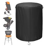 TORUTA Wood Chipper Shredder Mulcher Cover - 33" x 45" (600D Heavy-Duty Oxford Cloth) Waterproof, Sun-Proof, dust-Proof Protection - Black