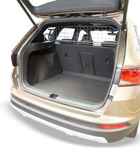 Travall Hundegitter kompatibel mit Seat Ateca (2016-) [Panoramadach] Fahrzeugspezifischer Kofferraumschutz Gepäckschutz Trenngitter Ladungsteiler Hochbelastbare Stahl Auto Haustierbarriere