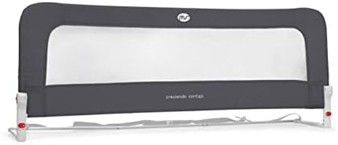 ms Innovaciones Barandilla Cama Nido - Barrera para Cama de 2 Alturas Abatible, 50 x 30 x 150 cm, Gris Oscuro