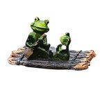 Jiakalamo Water Floating with Frog Ornament Figurine Statue Craft for Home Yard Garden Pond Decoration, Floating Animal Statue,Water Floating Pond Decoration(Frog shape)