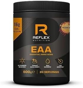 Reflex Nutrition Premium EAA | All 9 of Essential Amino Acids | Added Vitamin B6, Piperine & Magnesium | (500g) (Mango)