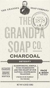 Grandpa's Soap Co. - Face & Body Bar Soap Charcoal (pack of 3)