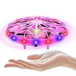 Kiztoys Drones for Kids Flying Toy,Hand Controlled Mini UFO Helicopter with LED Lights,Kids Drone Flying Ball with 360° Rotating,Indoor Outdoor Toys Gift for 8+ Old Years Boys and Girls