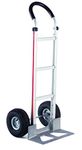 Magliner HMK119UA4 Aluminum Hand Truck, Horizontal Loop Handle with Vinyl Sleeve, 18" x 7-1/2" Aluminum Diecast Nose Plate, 500 lb Capacity