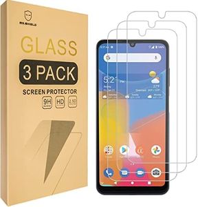 [3-Pack]-Mr.Shield Designed For Consumer Cellular ZMAX 5G [Tempered Glass] [Japan Glass with 9H Hardness] Phone Screen Protector with Lifetime Replacement