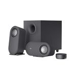 Logitech Z407 Bluetooth Computer Speakers with Subwoofer and Wireless Control, Immersive Sound, Premium Audio with Multiple Inputs, USB Speakers