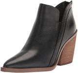 Vince Camuto Women's Footwear Women's Gradina Stacked Heel Bootie Ankle Boot, Black, 8