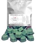 Green Apple Soy Wax Melts – 240+ Hours of Fresh, Crisp Green Apple Aroma - Fun Apple Shape - Made in Canada - 24 count