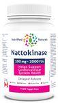 Nattokinase Supplement Capsules 90 Caps - Nattokinase 2000 fu - Nattokinase 100mg - Support Cardiovascular Health - 3rd Party Tested - Formulated & Made in Canada