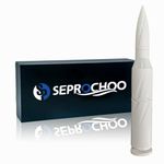 Car Truck Bullet Antenna 50 Cal Bullet Antenna Radio Accessories Universal Replacement for GMC Sierra 1500 Chevy Dodge Ram Silverado 1500 2500 3500 Ford F150 F250 F350 Spiral Pattern (White, 5.5inch)