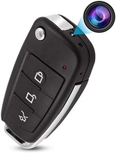 KAGMY Cámara Oculta para Llave de Coche, HD 1080P Mini cámara DVR de vigilancia de Seguridad pequeña portátil con visión Nocturna por Infrarrojos/detección de Movimiento para Interior y Exterior