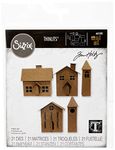 Sizzix Thinlits Die Set 21PK Paper Village #2 by Tim Holtz, 665585, Multicolour, One Size