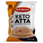 NutroActive Keto Atta Net Carb (3g Net Carb Per Roti) Extremely Low Carb Flour - 1kg