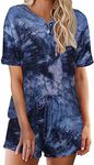 Ekouaer Tie Dye Pajamas Set Womens 