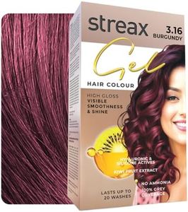 Streax Gel Hair Colour for Women & Men, Burgundy 3.16, 150ml | Hair Colour Burgundy| 100% grey coverage | Long Lasting Hair Color, easy to use | Ammonia-Free Hair Color, Lasts Up to 20 Washes