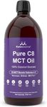 Pure C8 MCT Oil | Boosts Ketones 4X Versus Other MCTs | Supports Keto & Fasting | Highest 99%+ Purity | 100% Coconut Sourced | Vegan Safe & Gluten Free | Premium Lab Tested Purity | 1000ml Ketosource®