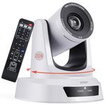 20X HDMI PTZ Camera with HDMI/3G-SDI/USB Output,PTZ USB Conference Room Camera with Remote,1080P PTZ Conference Camera for Church and Education,PTZ Live Streaming Camera Work with Zoom, Skype, OBS