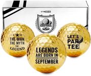 Birthday Gifts Golf Balls Set for Him, Golf Gifts for Men, Cool Accessories for Golfers, Birthday Golf Balls for Golf Lovers, Dad, Grandpa, Boyfriend, Husband, Brother, Uncle, Boss - September