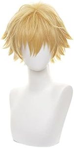 OSIAS Peluca de Cosplay de Denji Chainsaw Man para Hombre y Niño