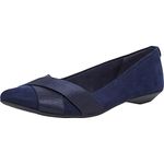 Anne Klein Women's Oalise Ballet Flat, Navy, 10.5 B(M) US