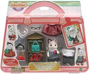 Calico Critters Fashion Playset Tuxedo Cat, Dollhouse Playset with Figure and Fashion Accessories