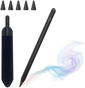 Stylet iPad, Pencil iPad, Stylo pour iPad (2018-2025), Stylet Tablette iPad avec Chargement Rapide, Aspiration Magnétique, Compatible iPad 11/10/9/8/7/6, Air 3/4/5/M2/M3, Mini 5/6, Pro 3/4/5/6/M4