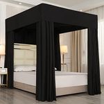 Mengersi Black Four Corner Post Bed