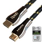 HDMI 2.1 8K Ultra High Speed Cable 8K 60Hz HDR 48Gbps eARC VRR Compatible with Dolby Vision Dolby Atmos Apple TV Roku Netflix PS4 Pro Xbox One X Samsung Sony LG (10FT)