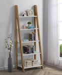 DeckUp Plank Reno Engineered Wood Storage Unit and Book Shelf (Wotan Oak and White)