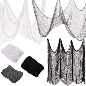 Boao 3 Pieces Halloween Creepy Cloth Scary Drape Cloth Entryways Creepy Gauze Halloween Party Decoration, 72 x 30 Inch