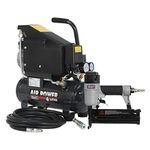 Sealey Sac0610Ekit Air Nail/Staple Gun Kit Including Compressor, Hose & Nailer