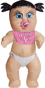 Rubie's Daddy's Girl Baby Inflatable Adult Costume, As Shown, One Size