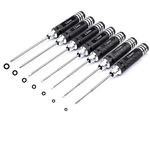 YoungRC Hex Screw Driver Set 7pcs RC Screwdriver Tools Kit for RC Models | 0.9mm 1.27mm 1.3mm 1.5mm 2.0mm 2.5mm 3.0mm