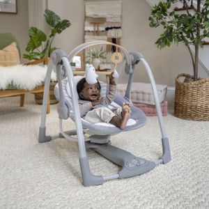 Ingenuity Deluxe Baby Swing – Portable Swing n Go, Compact Design