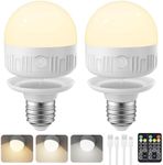 SCOPOW 2Packs E26 Rechargeable Ligh