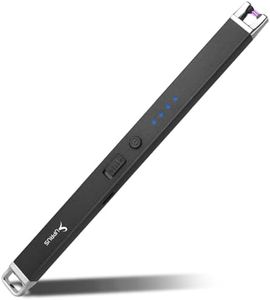 SUPRUS Electric Arc Lighter Windproof Flameless Rechargeable USB Lighter with Safety Lock for Home Kitchen BBQ Candle
