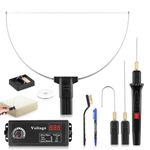 Hot Wire Foam Cutter, 10Pcs 4 in 1 Polystyrene Cutter with 4 Interchangeable and Tipstransformer, hot Wire Cutting Pen for Foam Cutting, Hole Digging, Detail Handling, DIY Crafts