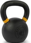 Kettlebell Kings Strength Training Kettlebells - Kettle Bell Sets for Men and Women - Durable Powder Coated Kettlebell - 16 lbs Cast Iron Premium Gym Equipment for Fitness Workouts - Black