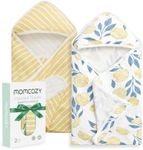 Momcozy Baby Hooded Towel, 2 Pack B