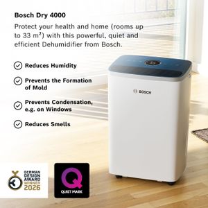 Bosch Dry 4000 Dehumidifier – High Capacity Moisture Removal