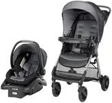 Safety 1st Smooth Ride QCM Travel System, Fast, 1-Hand Lift to fold, High Street