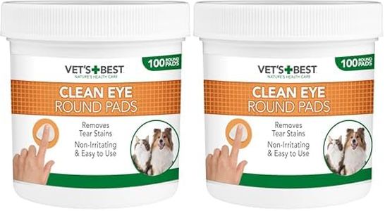 Vet's Best Natural eye cleansing wipes for dogs - 100 disposable wipes (Pack of 2)