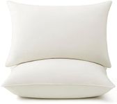 puredown® Goose Feather Down Pillows, 100% Organic Cotton Cover, Luxury Hotel Collection Bed Pillows for Sleeping Set of 2, King Size