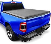 Tyger Auto T1 Soft Roll-up Truck Bed Tonneau Cover Compatible with 2019-2023 Ram 1500 New Body (Excl. Classic) | 5'7" (67") Bed | TG-BC1D9046, Black