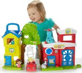 Fisher-Price Little People Toddler Toy Animal Rescue Playset with Lights Sounds Figures & Vehicles for Pretend Play Kids Ages 1+ Years​