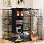 YITAHOME Large Cat Cage with Storag